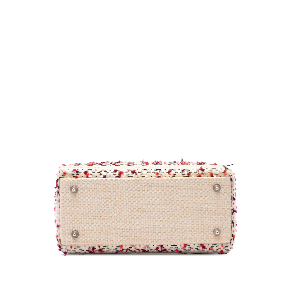 Pre-Loved Dior Medium Woven Raffia Lady Dior - Picture 3 of 7